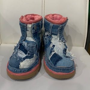 Size 4 customized denim UGGS